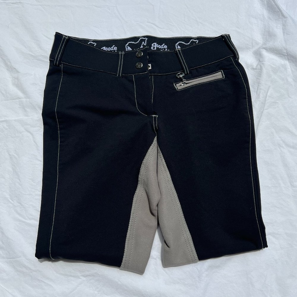 Goode Rider Pro Rider Full Seat Breeches | Black/Grey | 28